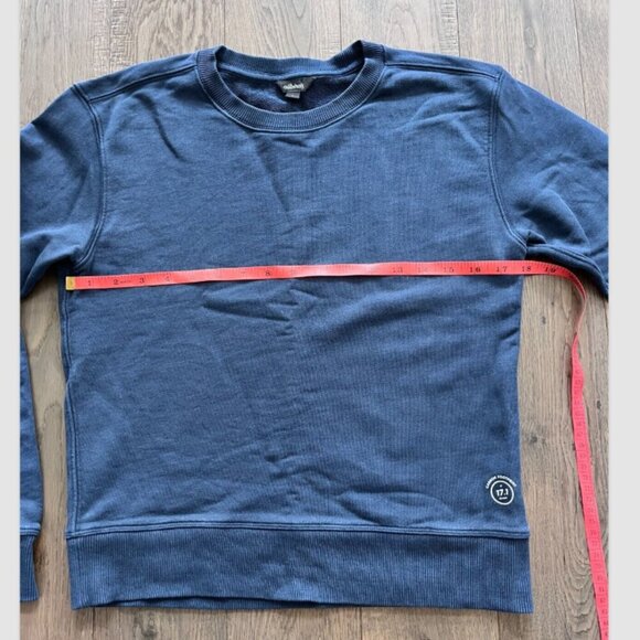 Allbirds R&R Crewneck Sweatshirt Size S Navy Organic Pima Cotton Eco-Friendly - Picture 7 of 9